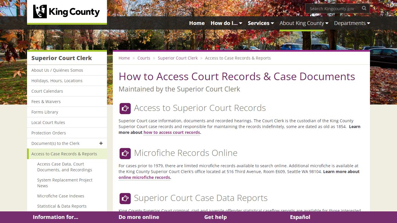 How to Access Court Records & Case Documents - King County